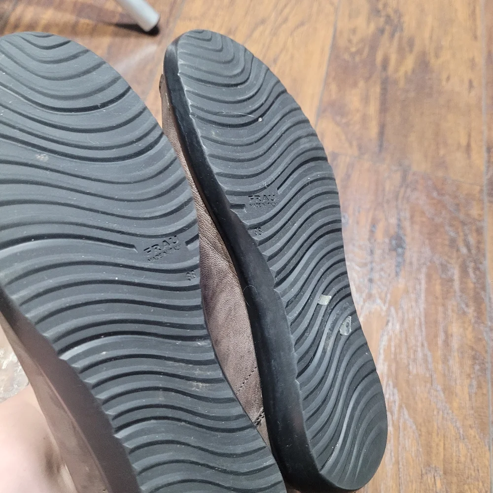 Frau Brown Leather Sneakers size 38